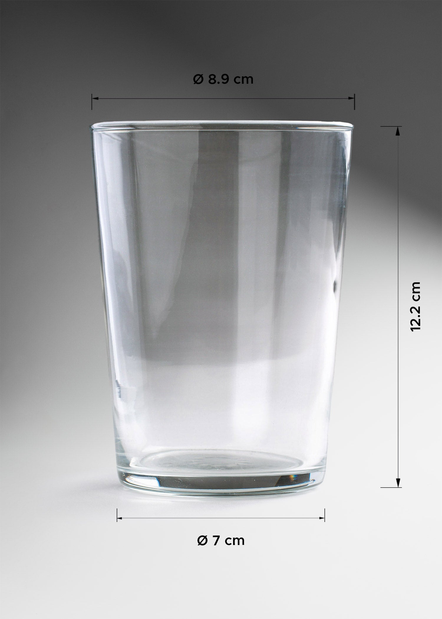 medidas vaso vidrio maha