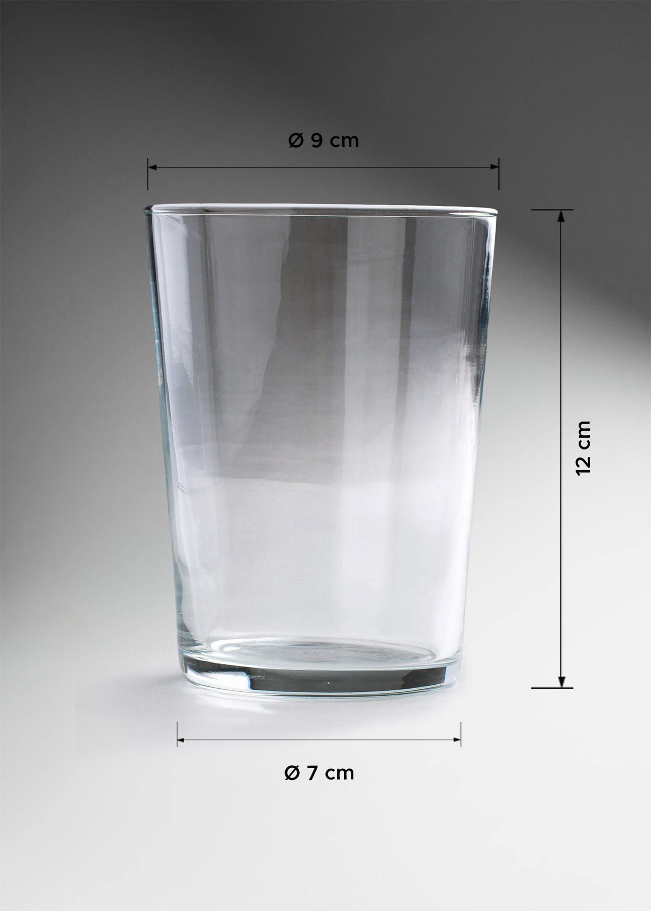 vaso vidrio templado medidas maha