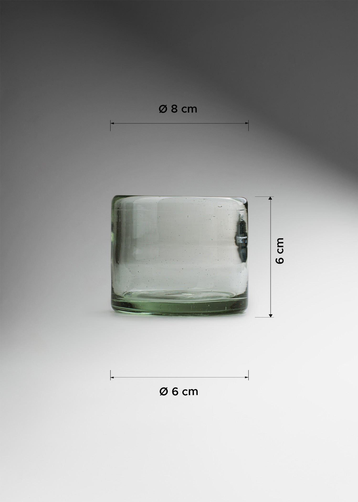 medidas vaso vidrio soplado maha