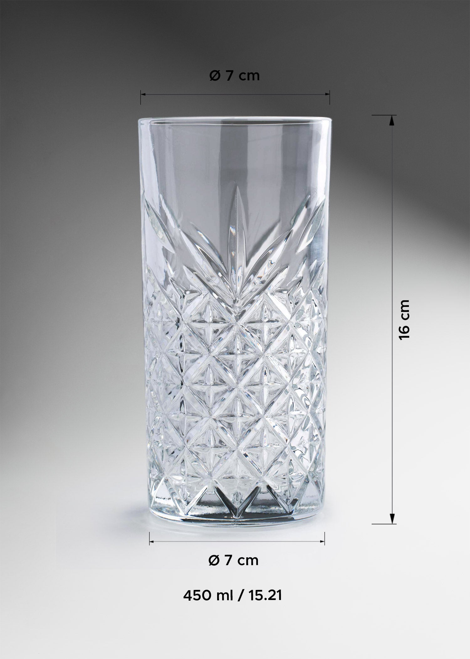 vaso vidrio medidas maha