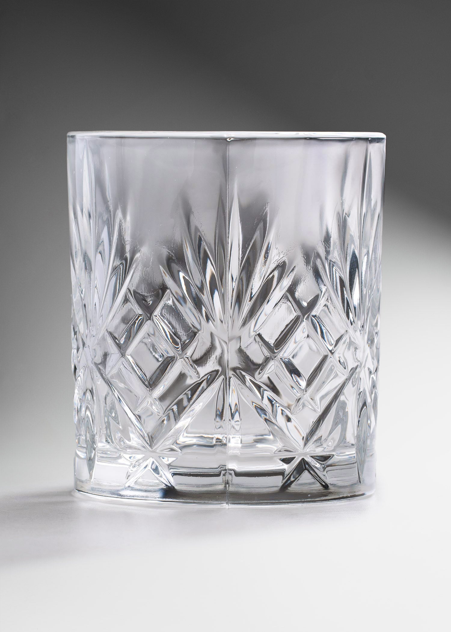 Vaso de vidrio cortado transparente Turín O.F.  310 ml