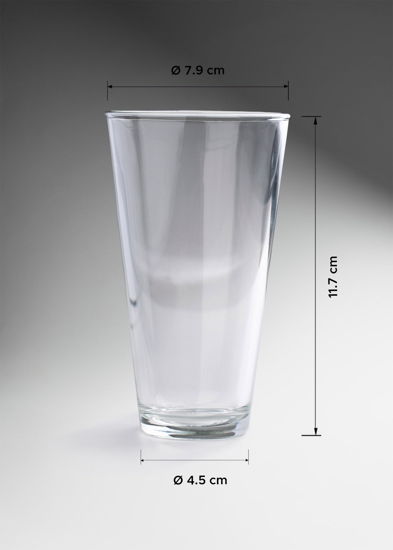 vaso vidrio medidas maha
