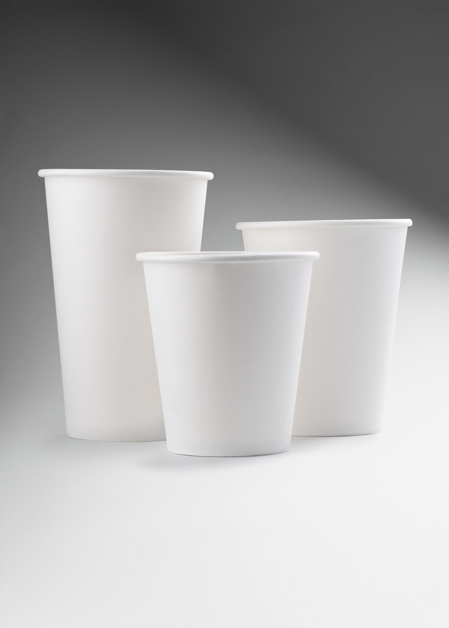 Vasos de papel blanco para café KOP 10, 12, 16 Oz