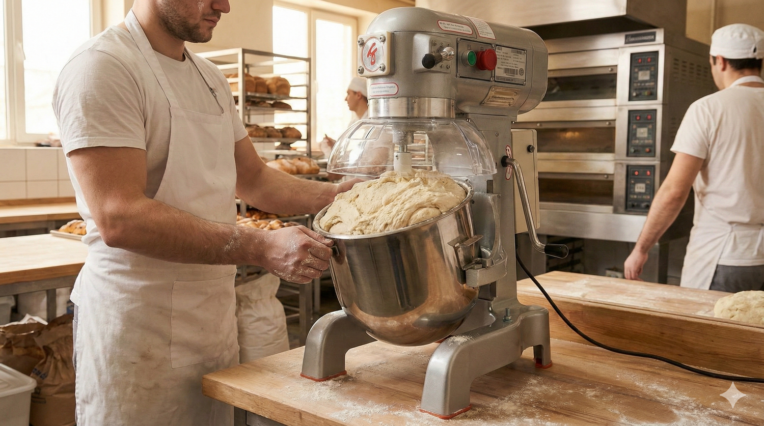 Amasadoras y batidoras industriales: productividad y estandarización en cocinas profesionales 💡
