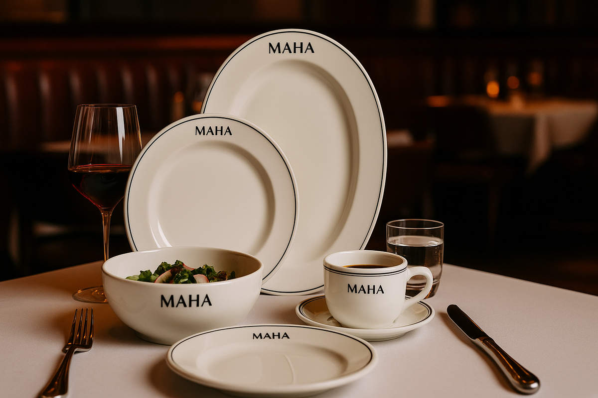 Platos personalizados Glacial: la vajilla que convierte cada servicio en una experiencia de marca 🍽️