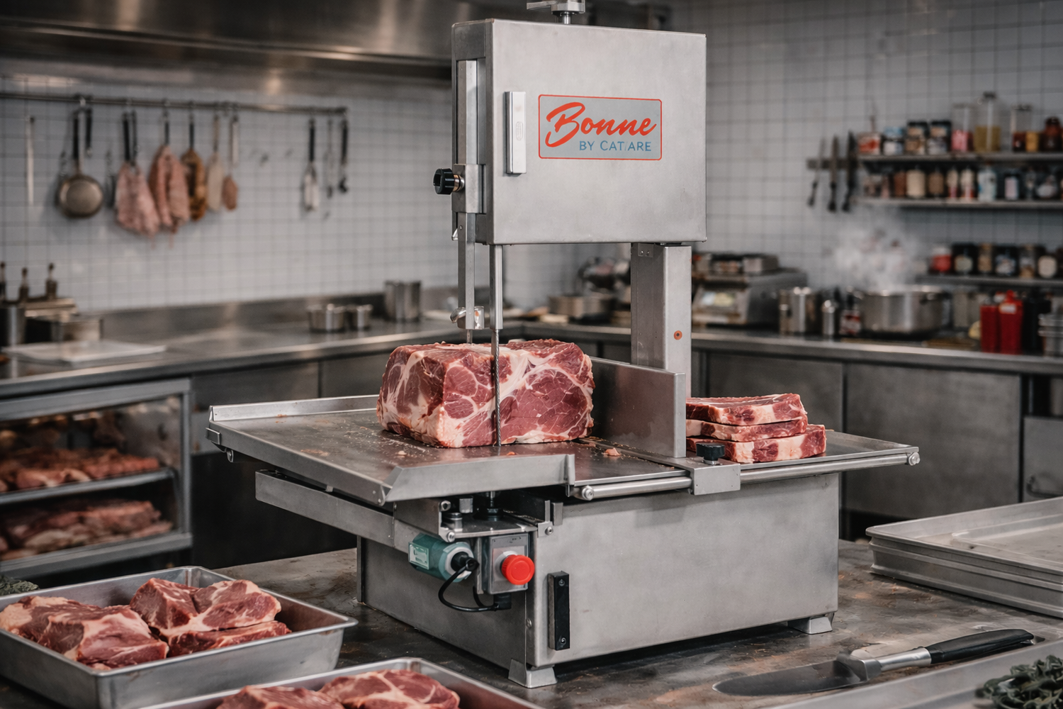 Sierras industriales: potencia y seguridad en grandes cortes 🥩