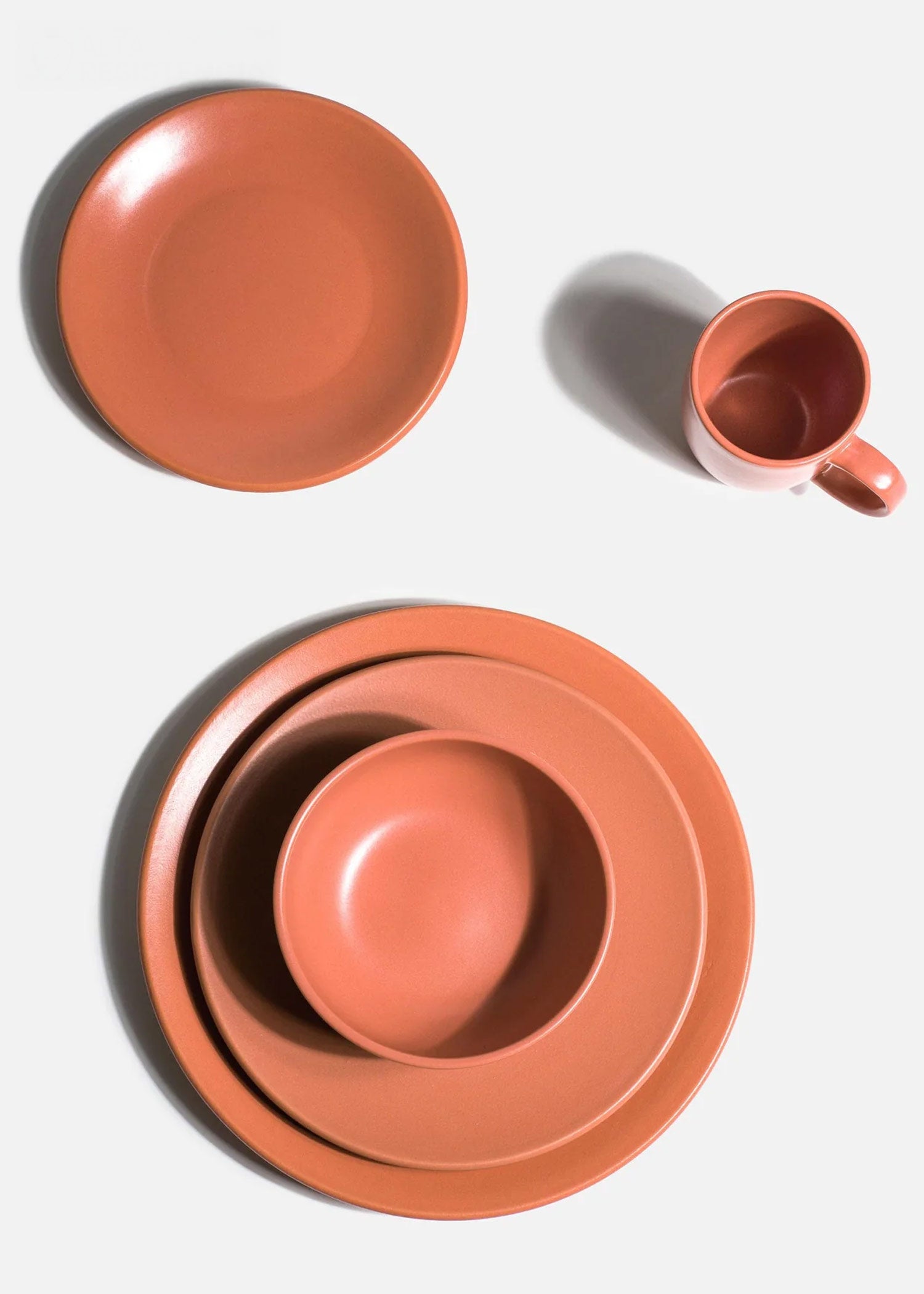 Platos trinche de cerámica ladrillo Baltimore
