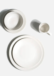 Platos trinche de cerámica blanco Baltimore