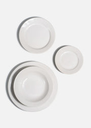 Platos trinche de cerámica blanco Barcelona — imagen de producto, vista 1