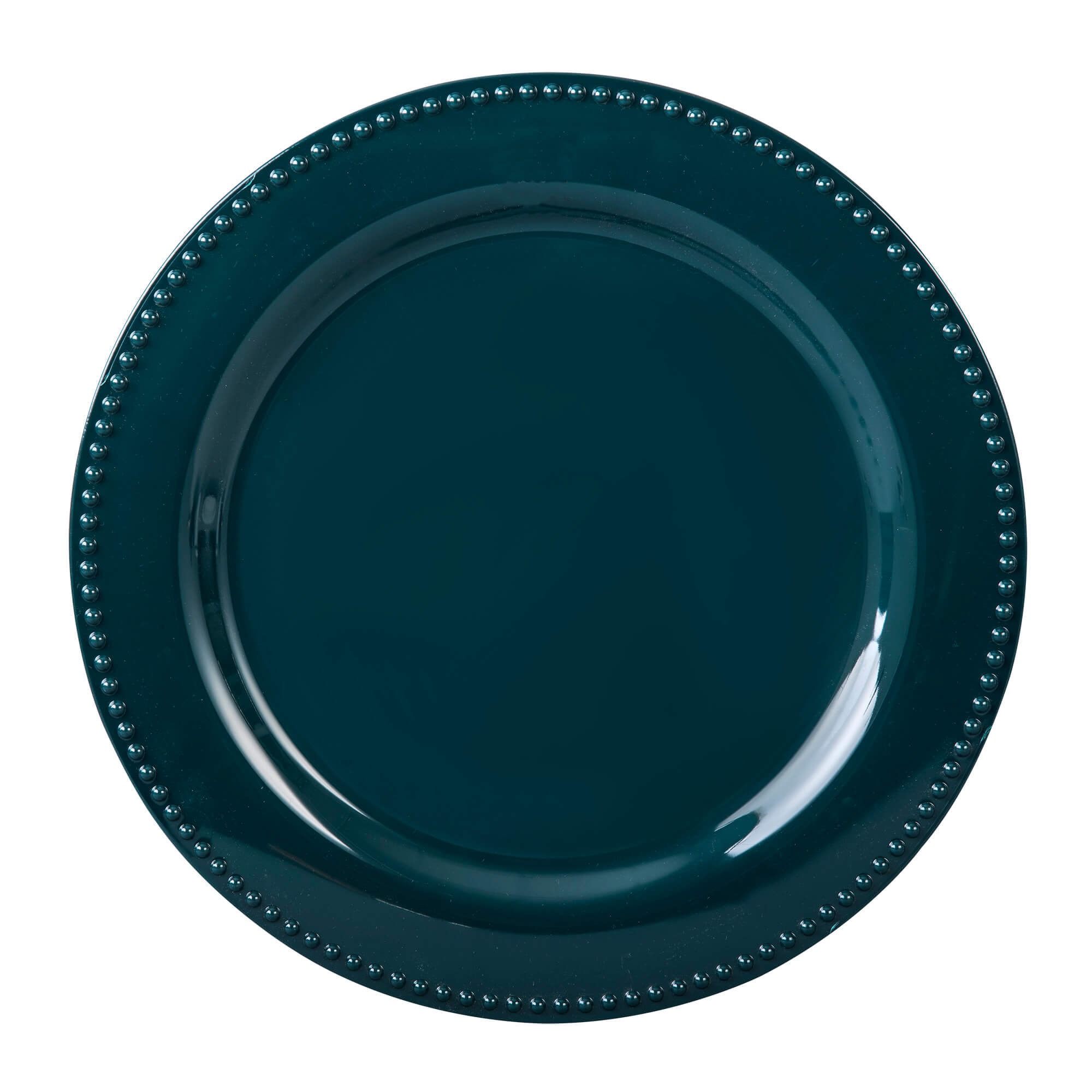 24 | BAJO PLATO DE PLASTICO VERDE PINO MONET CON BOLITAS