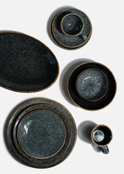 Platos trinche de porcelana negro Midnight