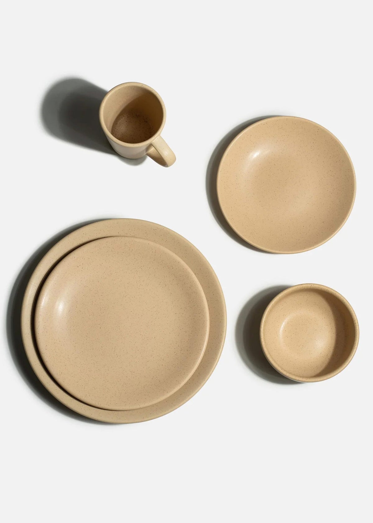 Platos de cerámica beige Oval
