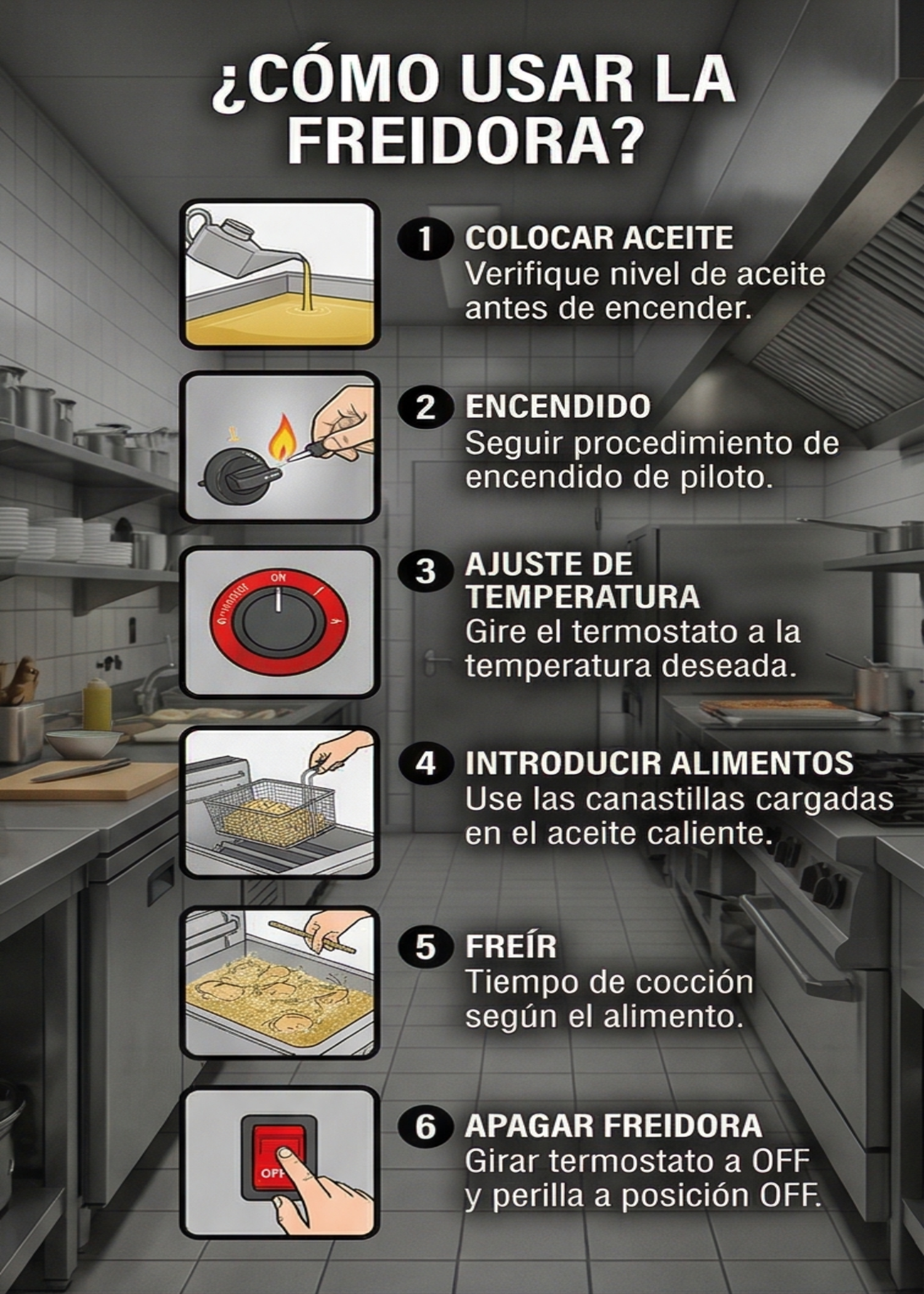 Freidora de gas LP de acero inoxidable con 3 quemadores 20 L y 2 canastillas gas LP