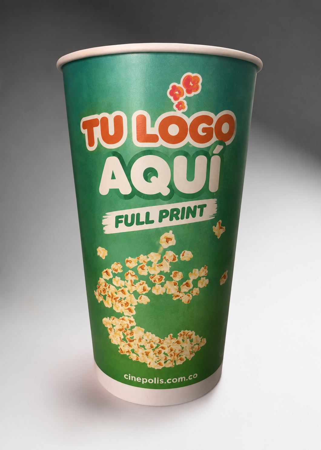 Vaso de papel blanco personalizado full print para café Carte Blanc 20 oz