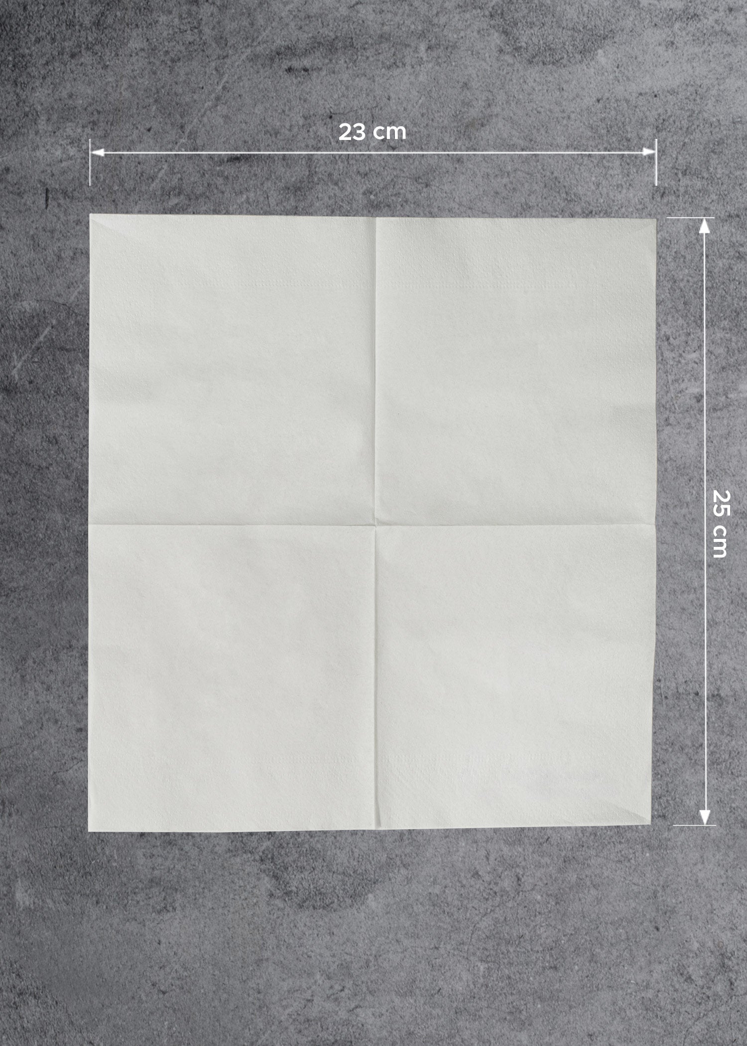 Servilleta cocktail desechable blanca personalizada 1 o 2 tintas 23x25 cm