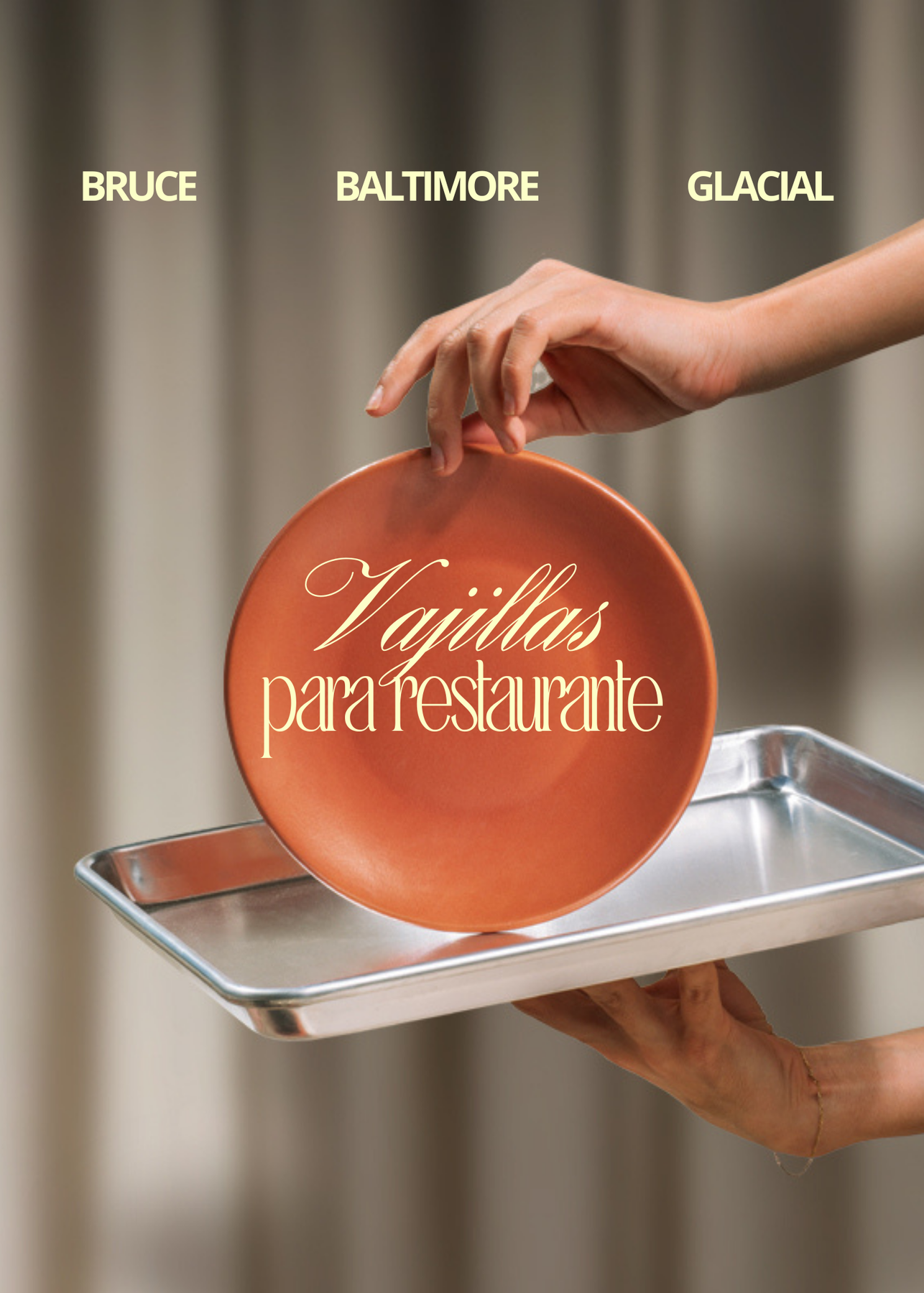 Platos trinche de cerámica negro mate Baltimore