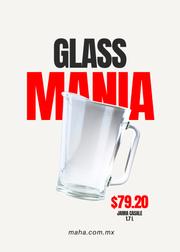 Jarra de vidrio transparente Casale 1.7 L