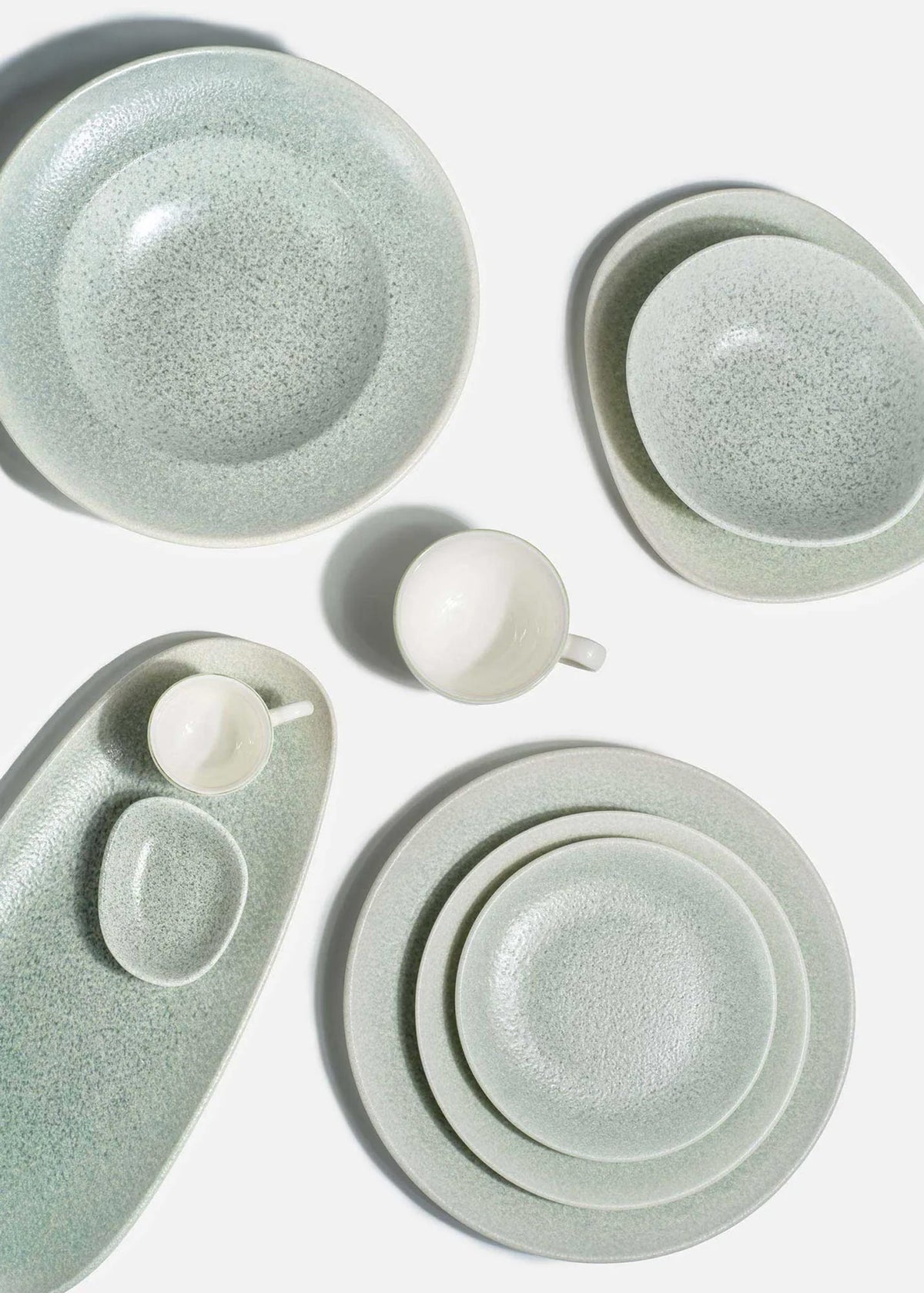 Platos de porcelana azul Ocean