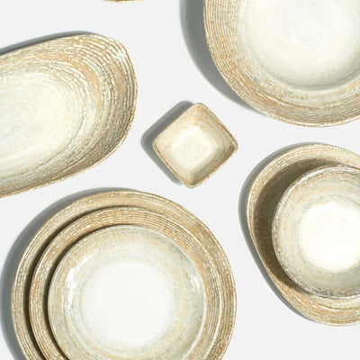 Platos trinche porcelana beige Antalya