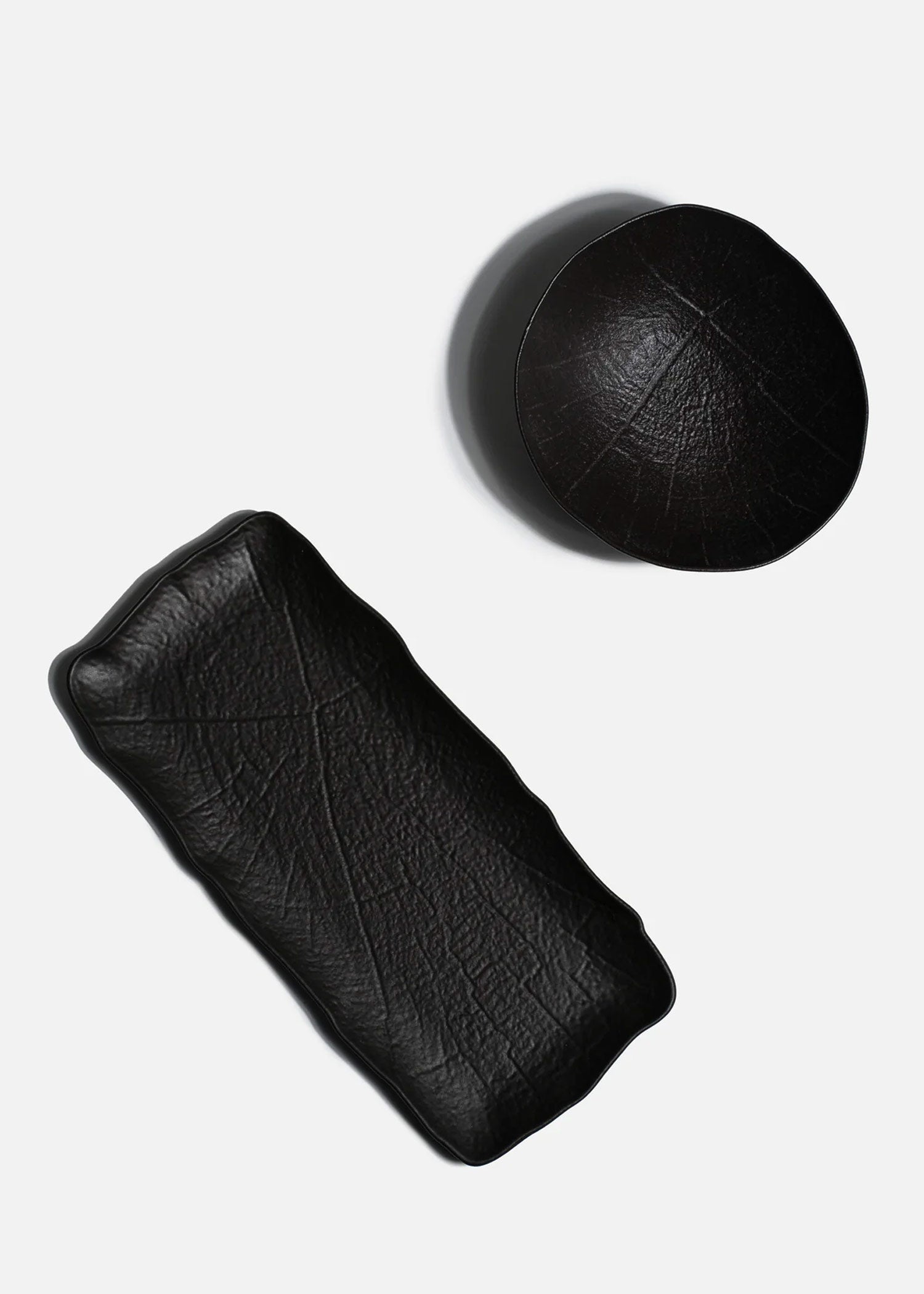 Platos de porcelana negro Nihon