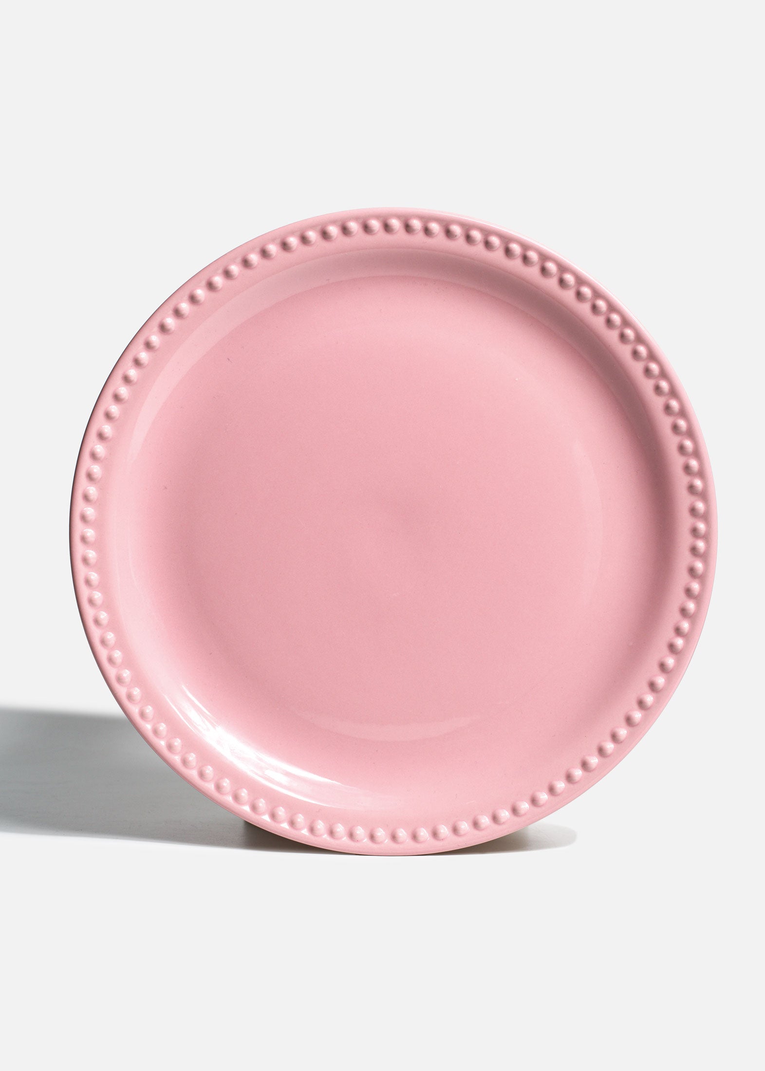 Platos de cerámica rosa Monet