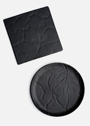 Platos negros de melamina Rivoli — imagen de producto, vista 1