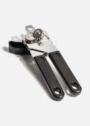 Abrelatas manual compacto de acero inoxidable de uso fácil y resistente para cocina 18 cm