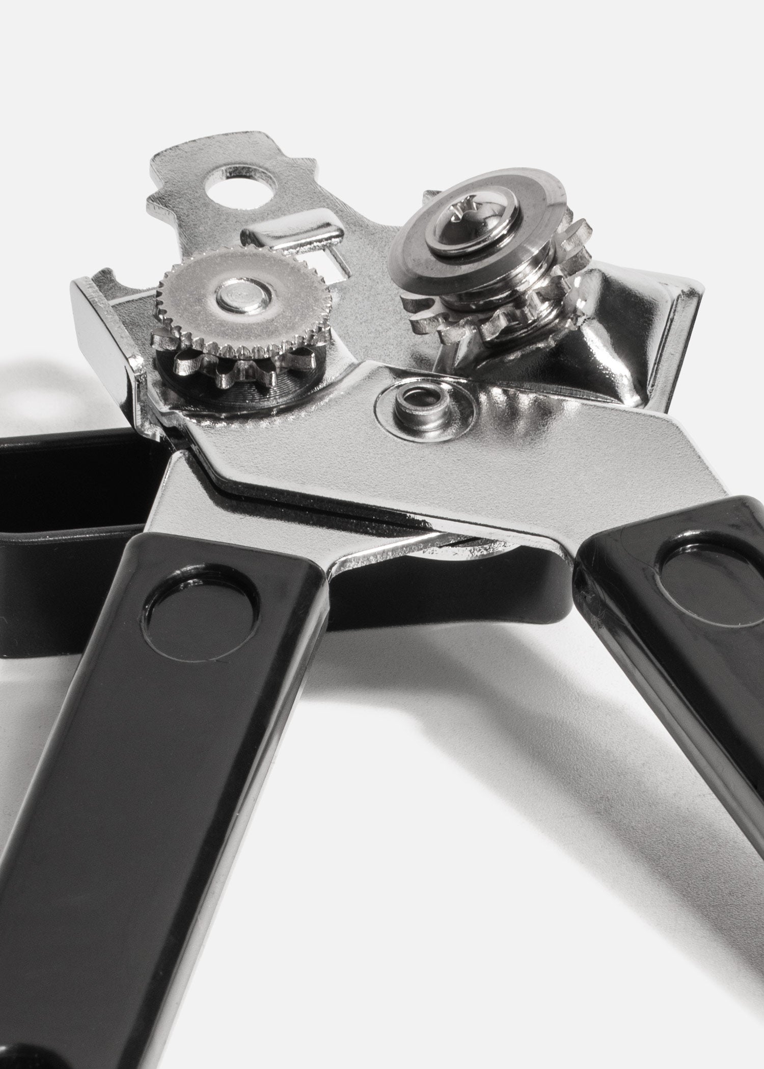 Abrelatas manual compacto de acero inoxidable de uso fácil y resistente para cocina 18 cm