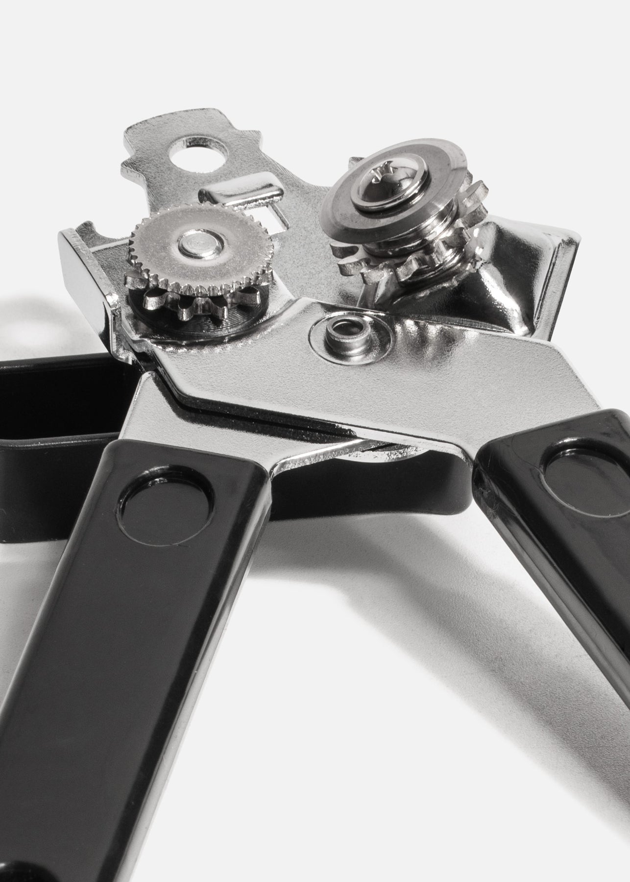 Abrelatas manual compacto de acero inoxidable de uso fácil y resistente para cocina 18 cm
