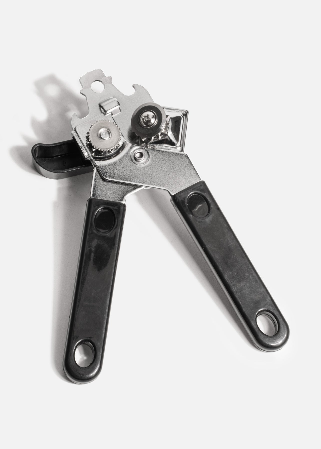 Abrelatas manual compacto de acero inoxidable de uso fácil y resistente para cocina 18 cm