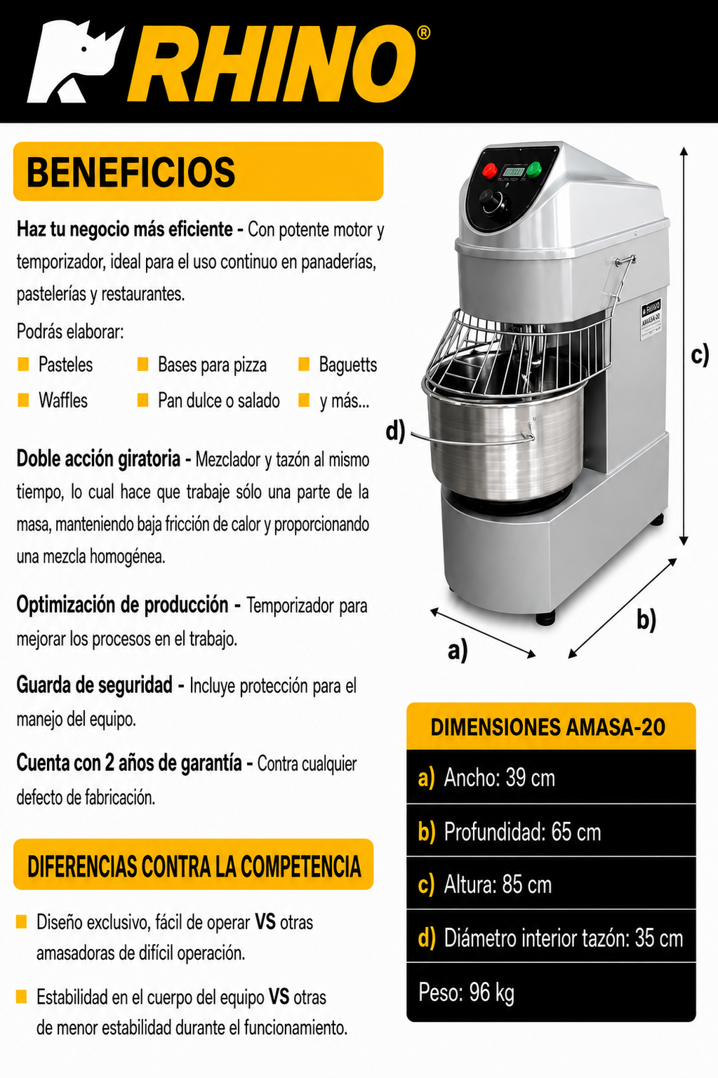 compra mezcladora de masa maha