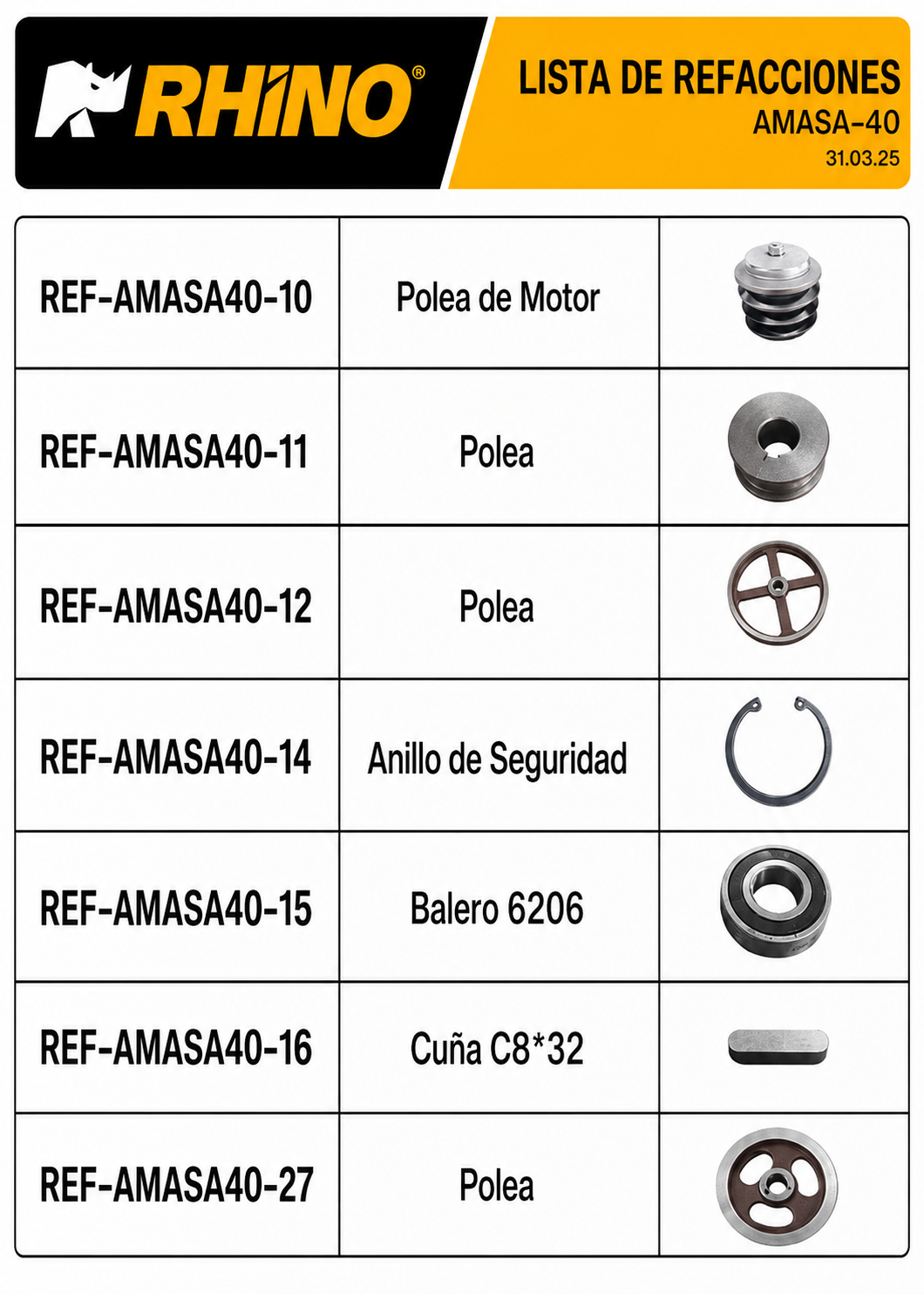 amasadora industrial rhino de venta solo en maha