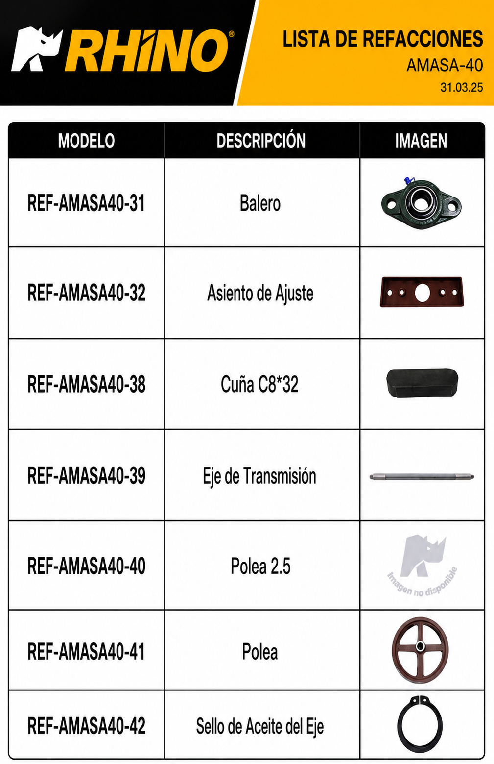 amasadora industrial rhino de venta solo en maha