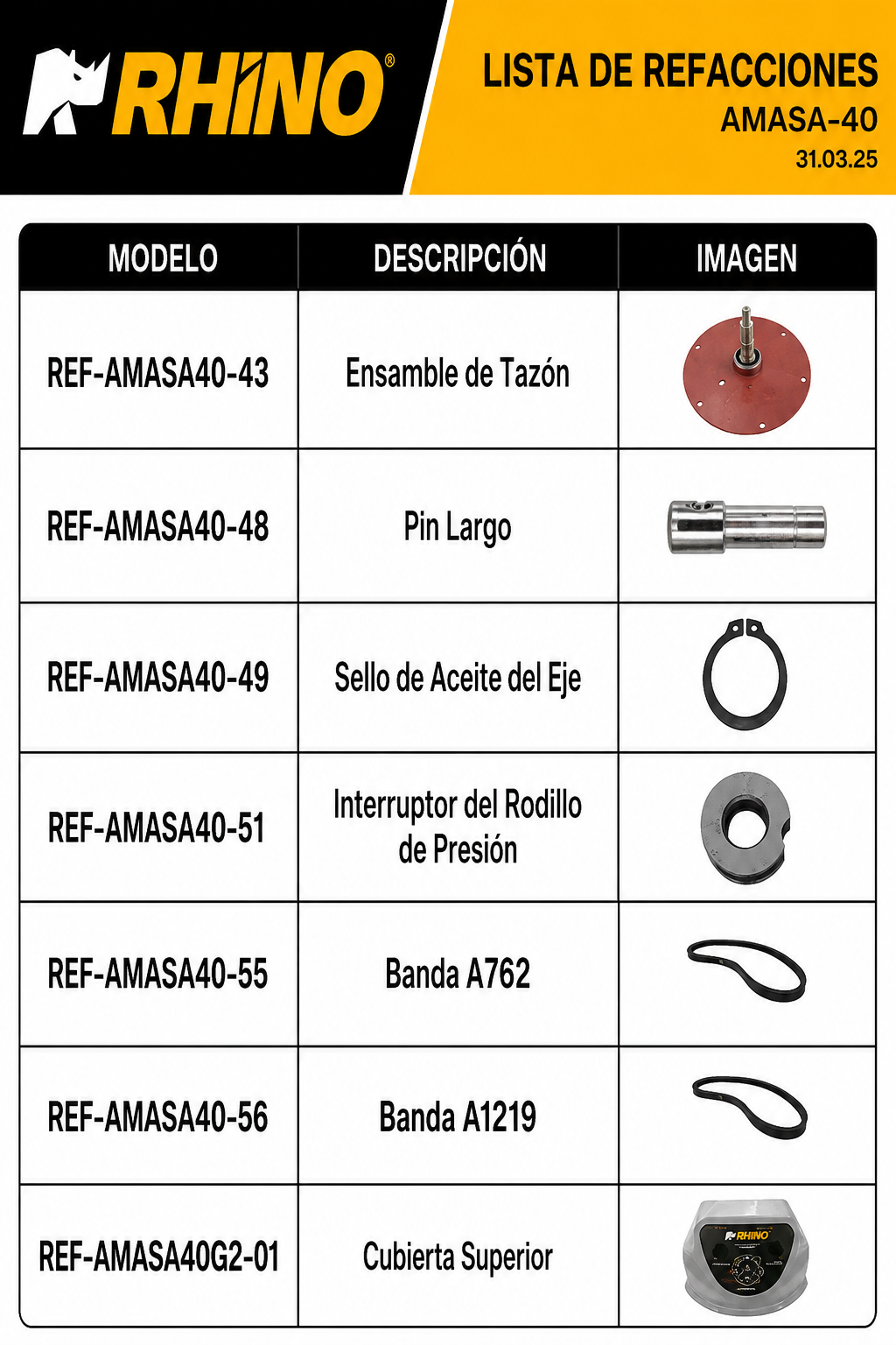 amasadora industrial rhino de venta solo en maha