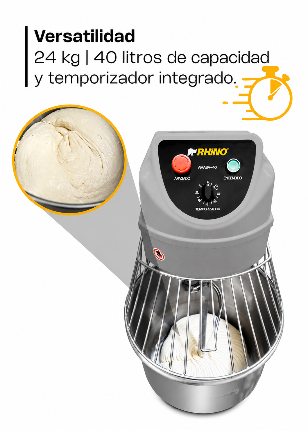 amasadora industrial rhino de venta solo en maha