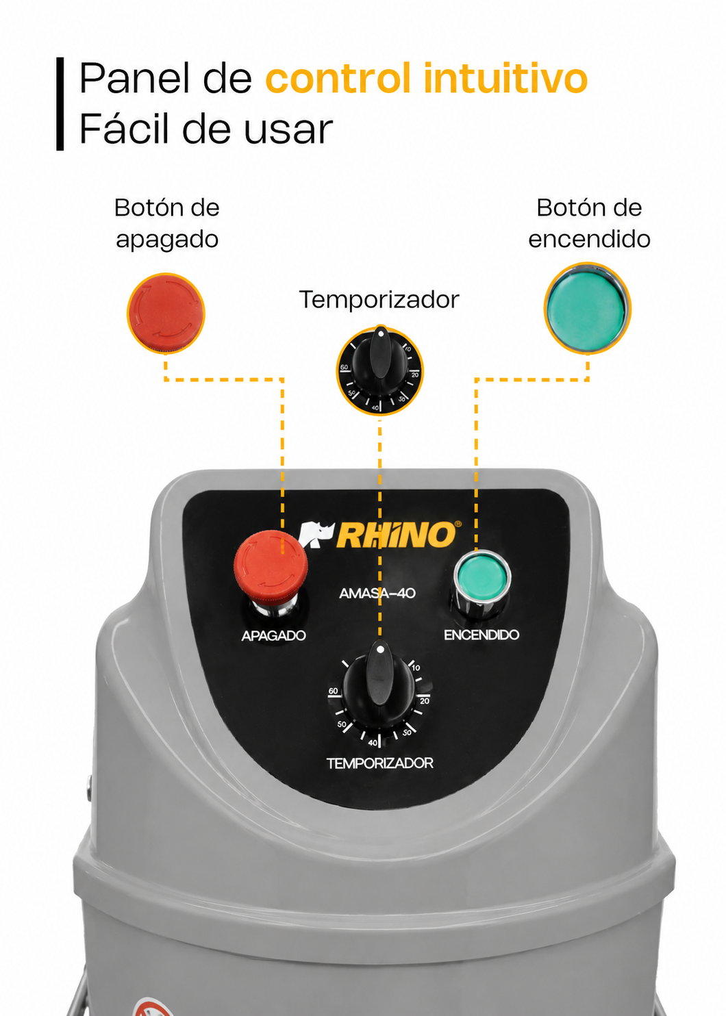 amasadora industrial rhino de venta solo en maha