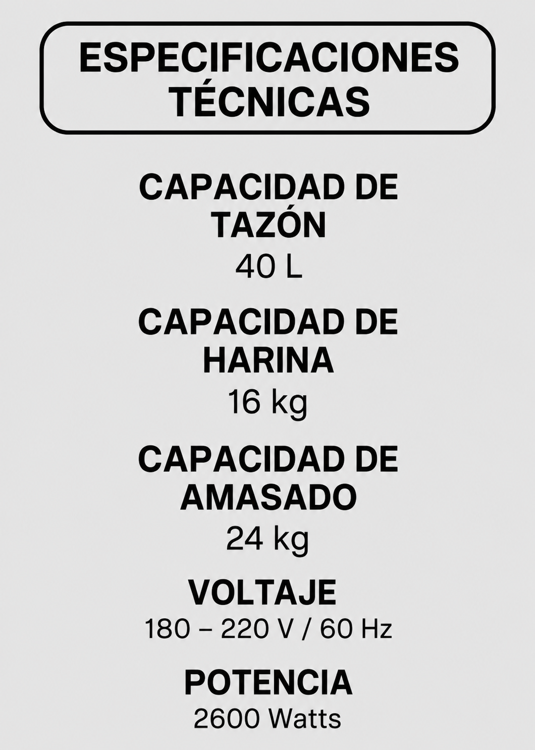 amasadora industrial rhino de venta solo en maha