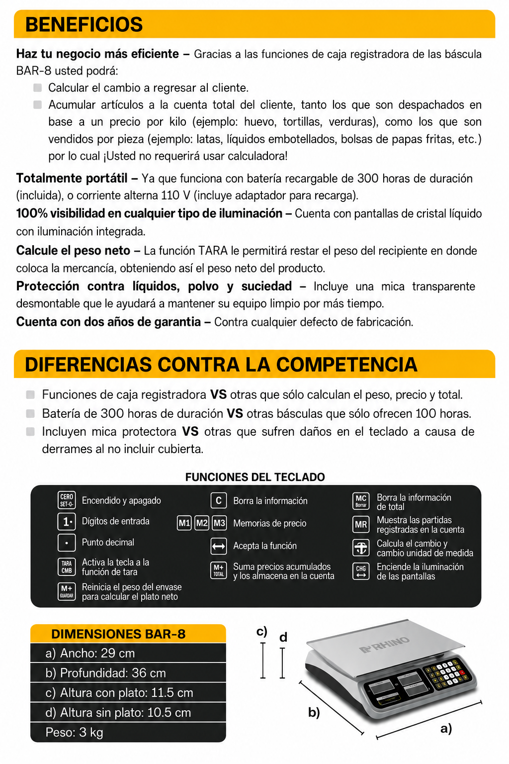 precio bascula digital maha