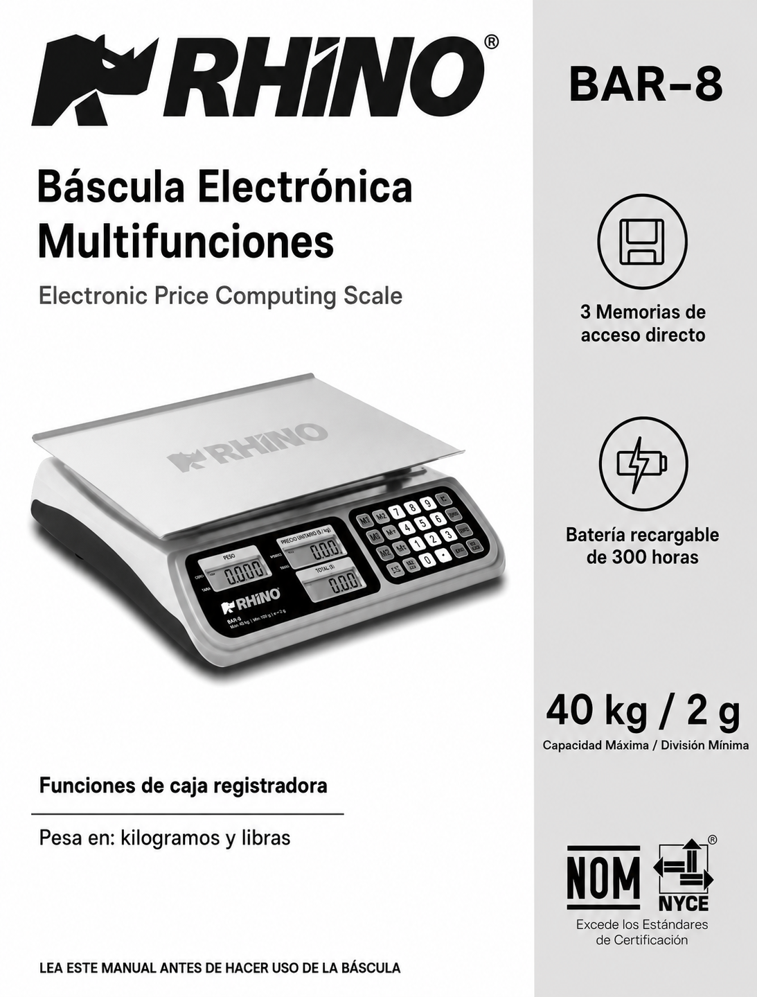 venta bascula digital maha