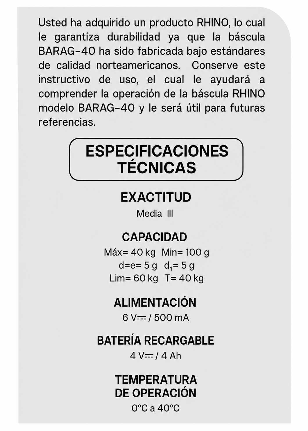 encuentra basculas rhino en maha