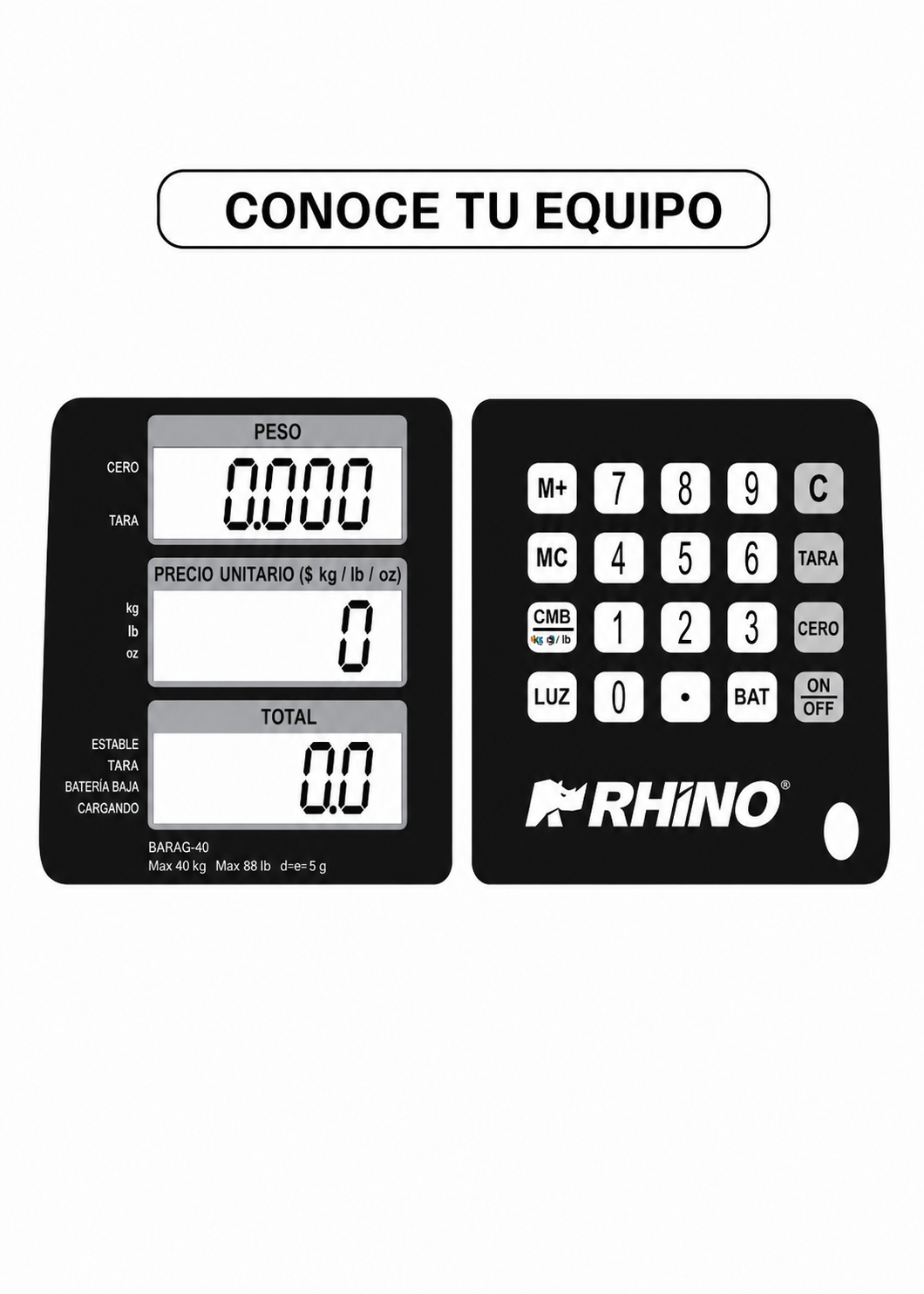 encuentra basculas rhino en maha