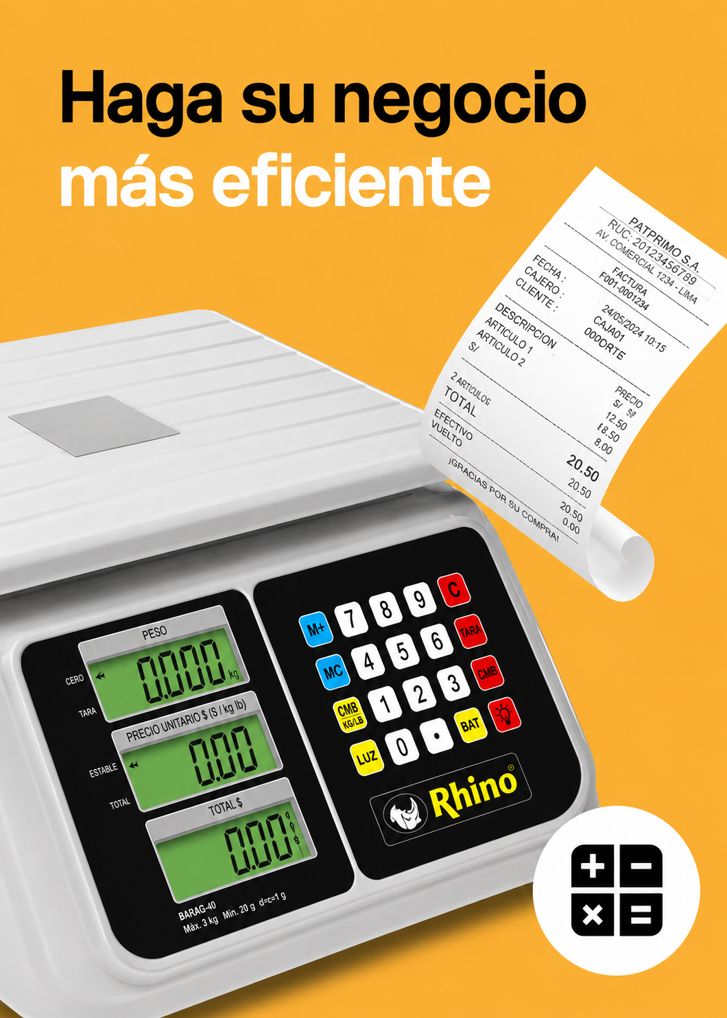 encuentra basculas rhino en maha