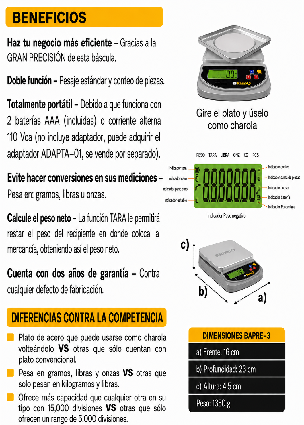 precio bascula digital maha