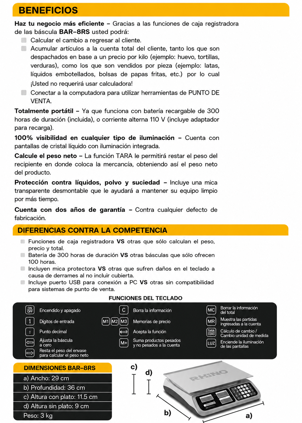 precio bascula digital maha