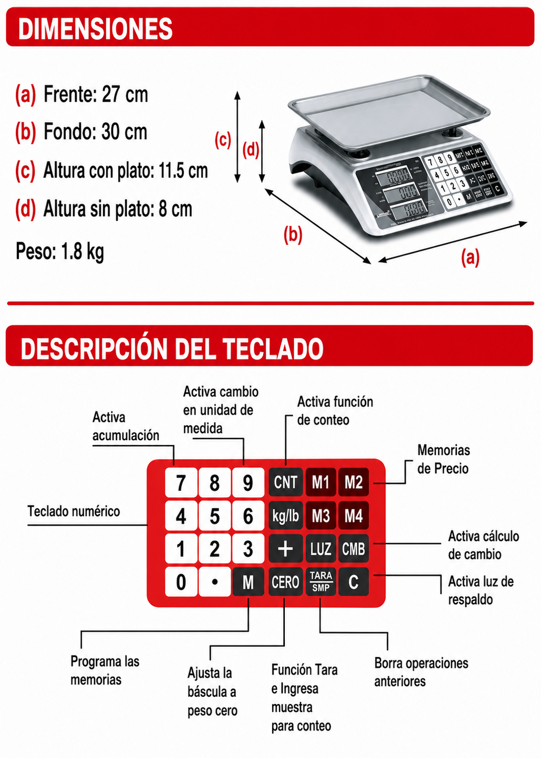 compra bascula digital rhino de venta en maha