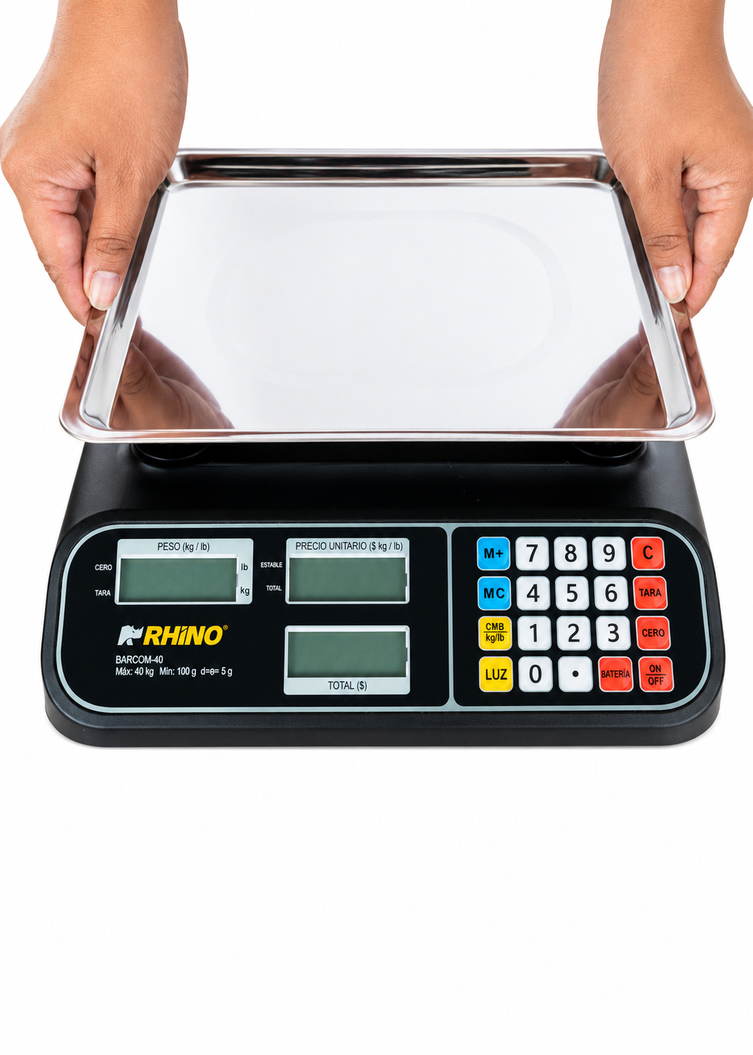 compra bascula indicadora de precio y peso rhino de venta solo en maha