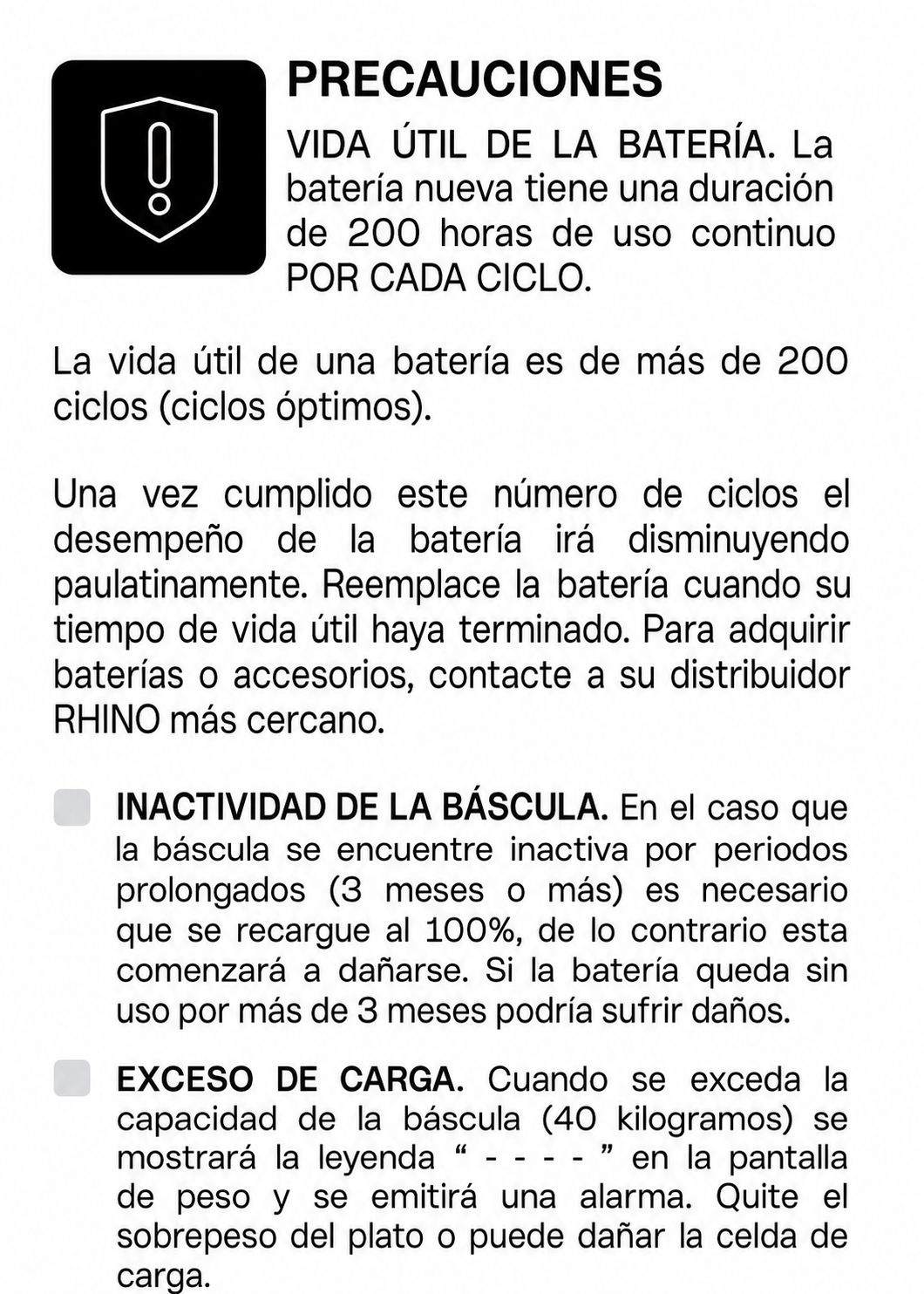 compra bascula indicadora de precio y peso rhino de venta solo en maha