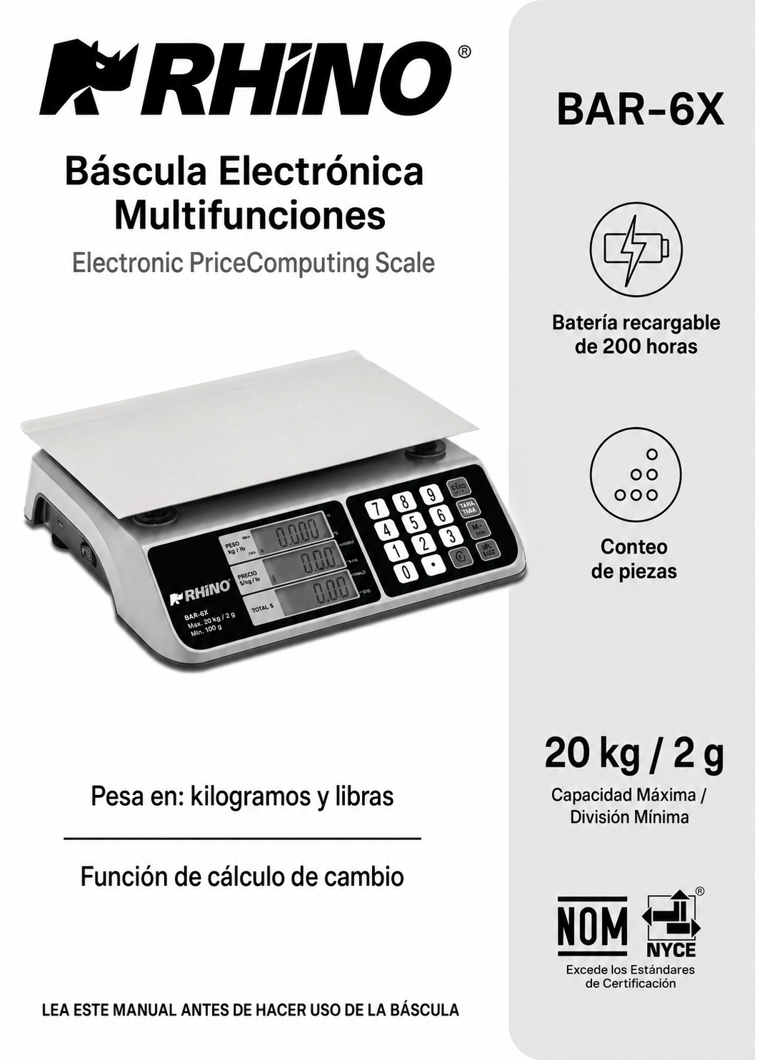 venta bascula electronica maha