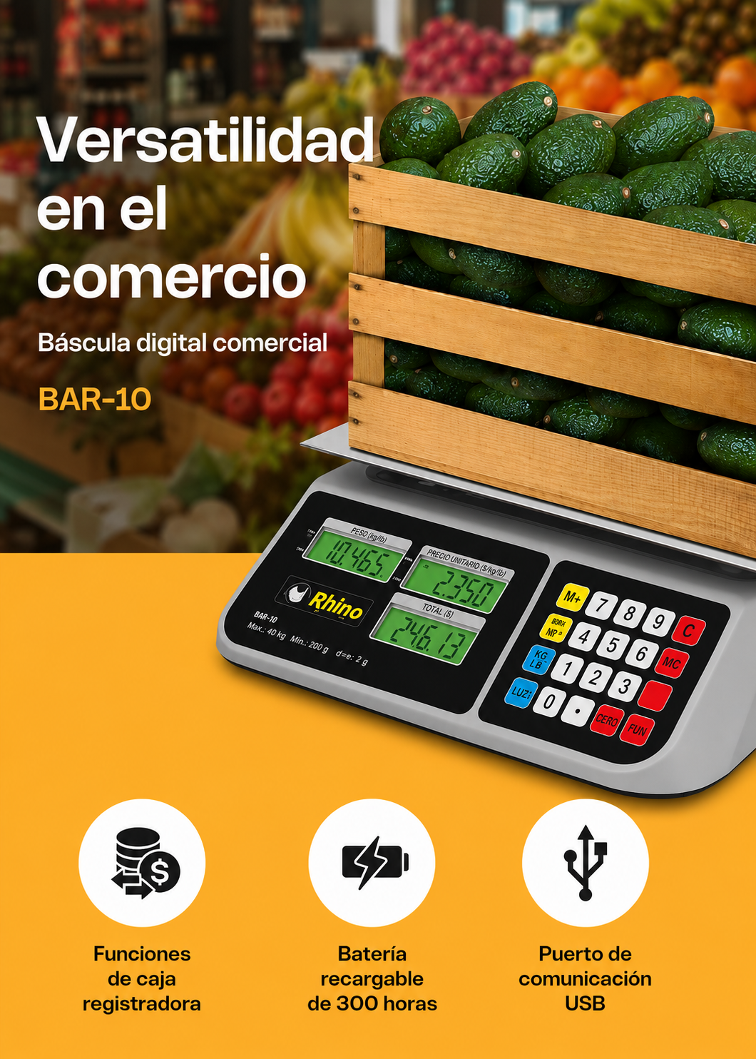 venta bascula electronica maha