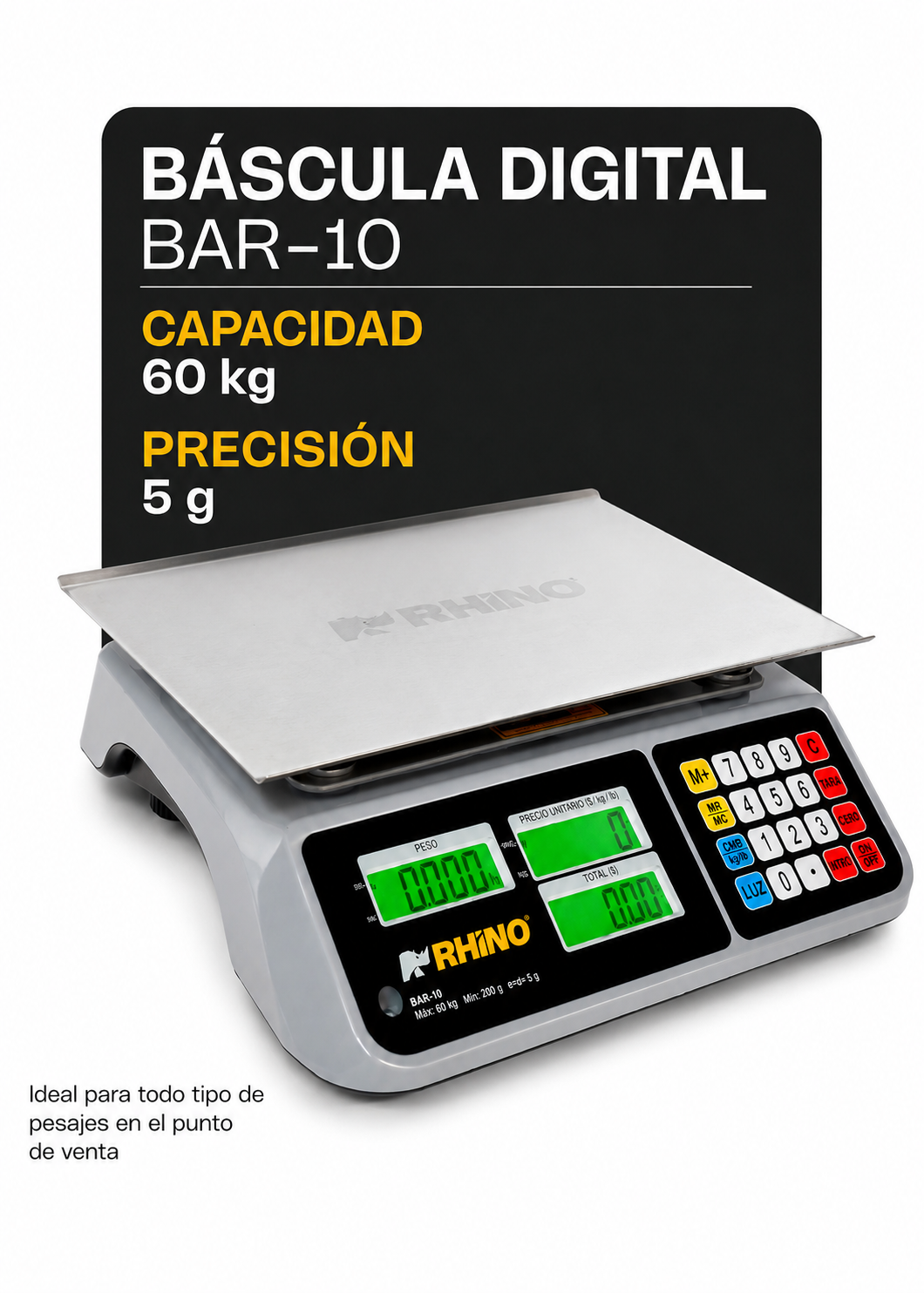 precio bascula electronica maha